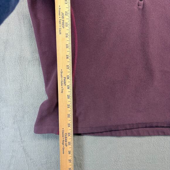 Eddie Bauer First Ascent 1/4 Zip Pullover Women's XL Purple Fleece Outdoor Hike - Picture 6 of 8